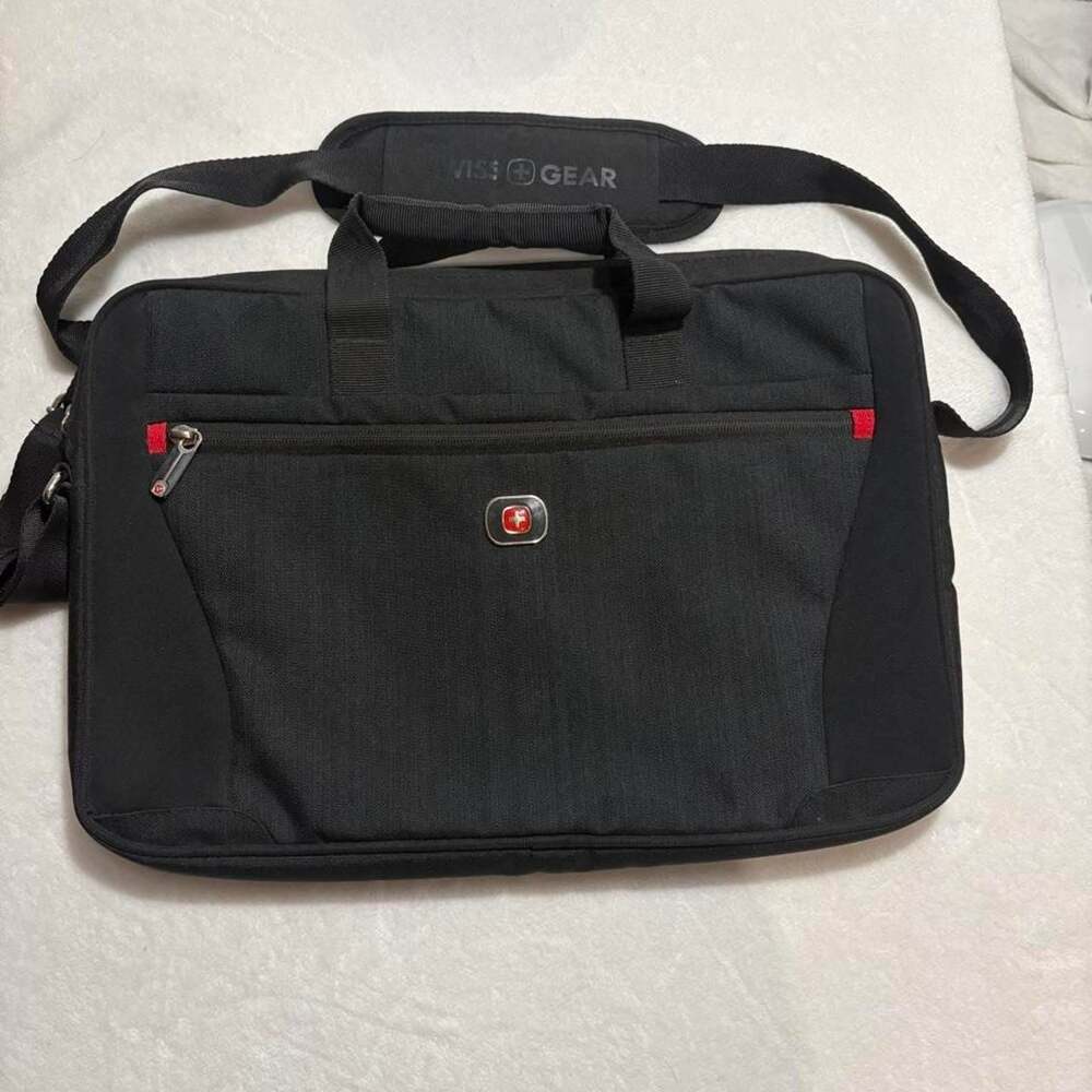Swiss Gear Black Laptop Bag Briefcase with Shoulder Strap